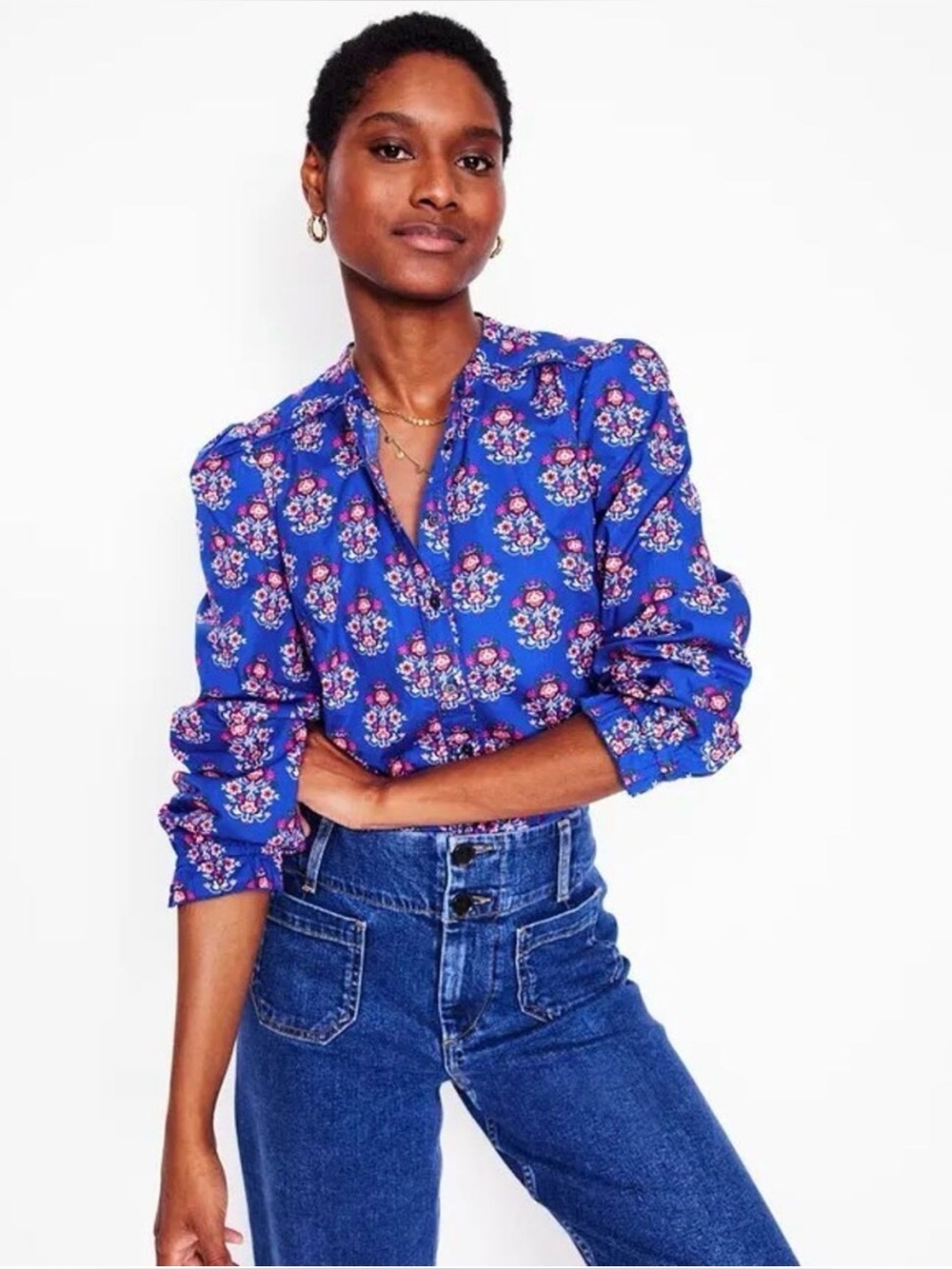 Boden Arabella Cotton Blouse